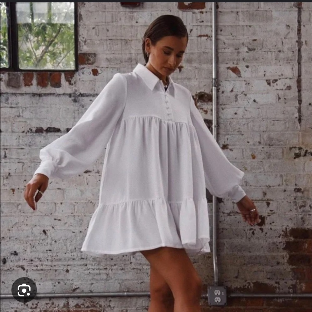 Danielle Bernstein Babydoll Mini Dress